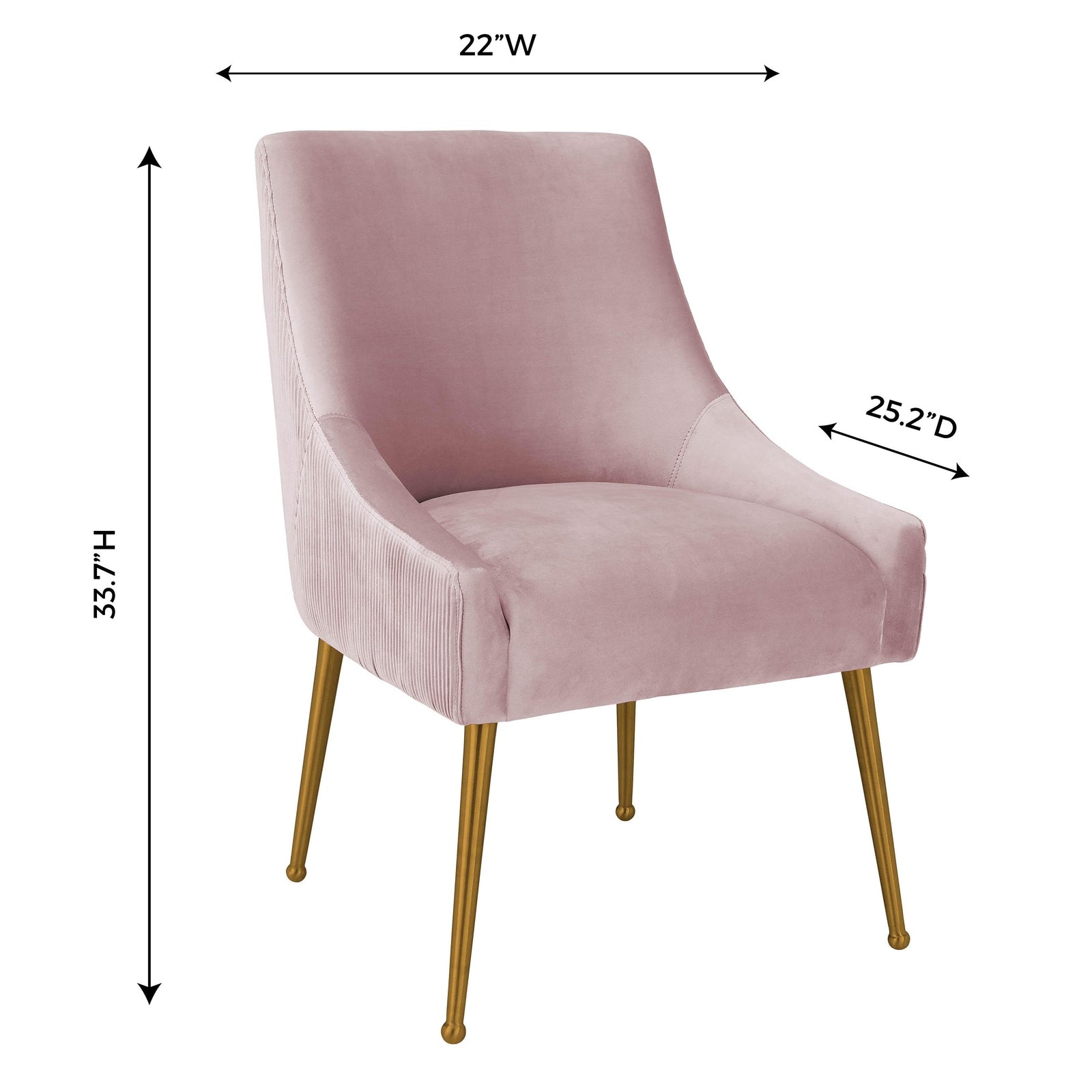 TOV Furniture Beatrix Velvet Side Chair