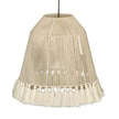 TOV Furniture Helen White Cotton Tasseled Pendant Lamp