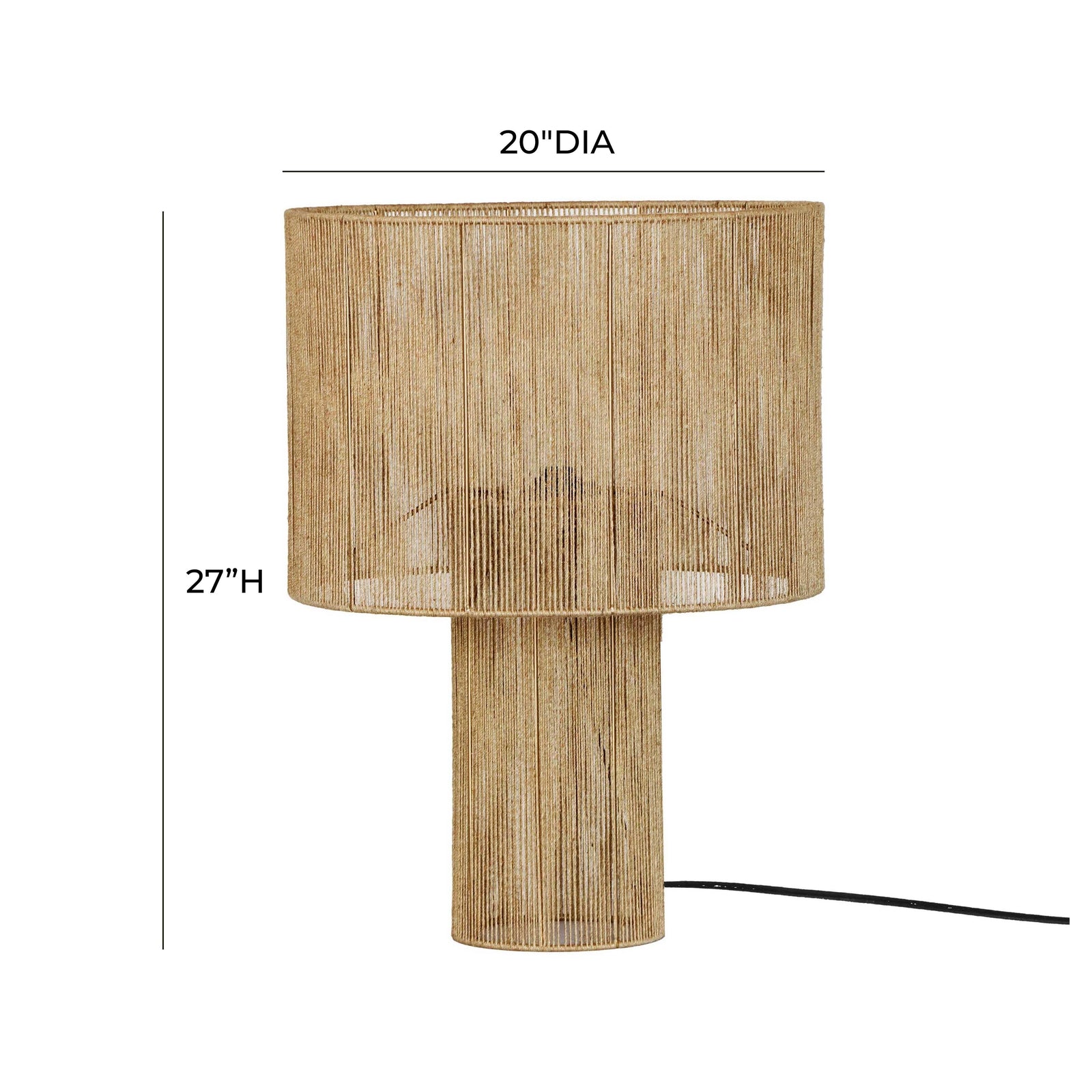 TOV Furniture Hope Natural Large Table Lamp