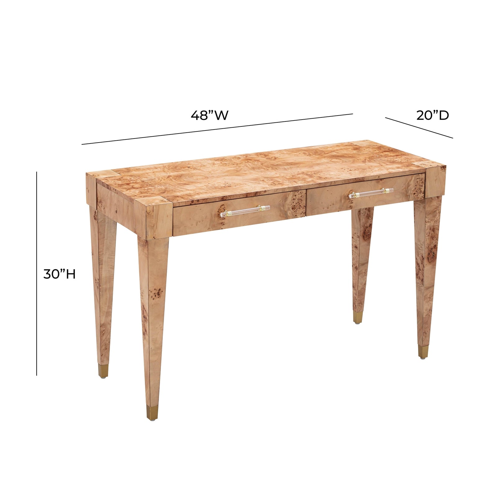 TOV Furniture Brandyss Burl Work Desk