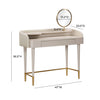 TOV Furniture Penelope Vegan Leather Wrapped Vanity Desk