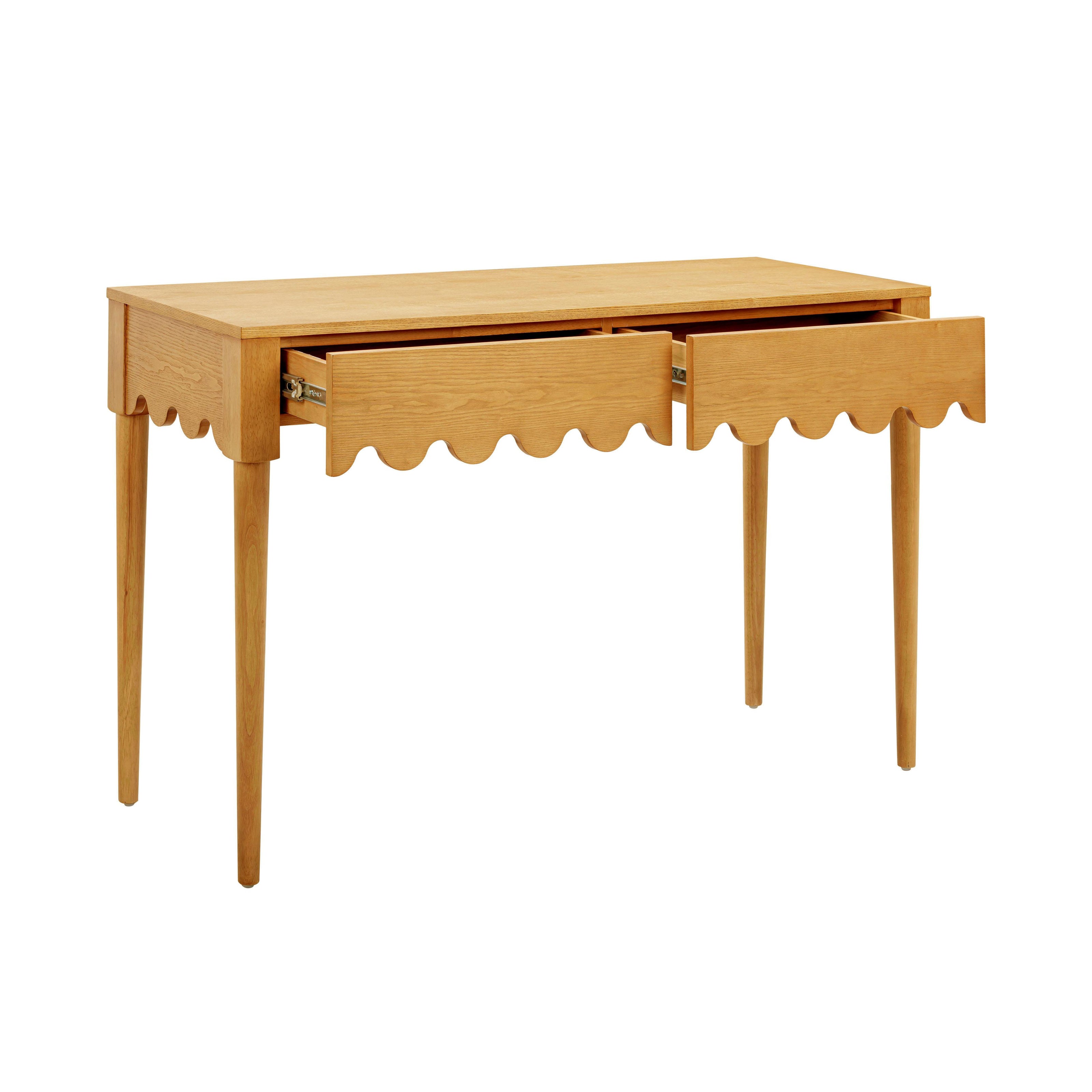 TOV Furniture Oodle Natural Ash 2-Drawer Desk