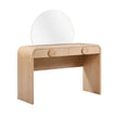 TOV Furniture Moonrise Natural Ash 2-Drawer Vanity Desk