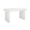 TOV Furniture Clara Glossy White Lacquer Desk