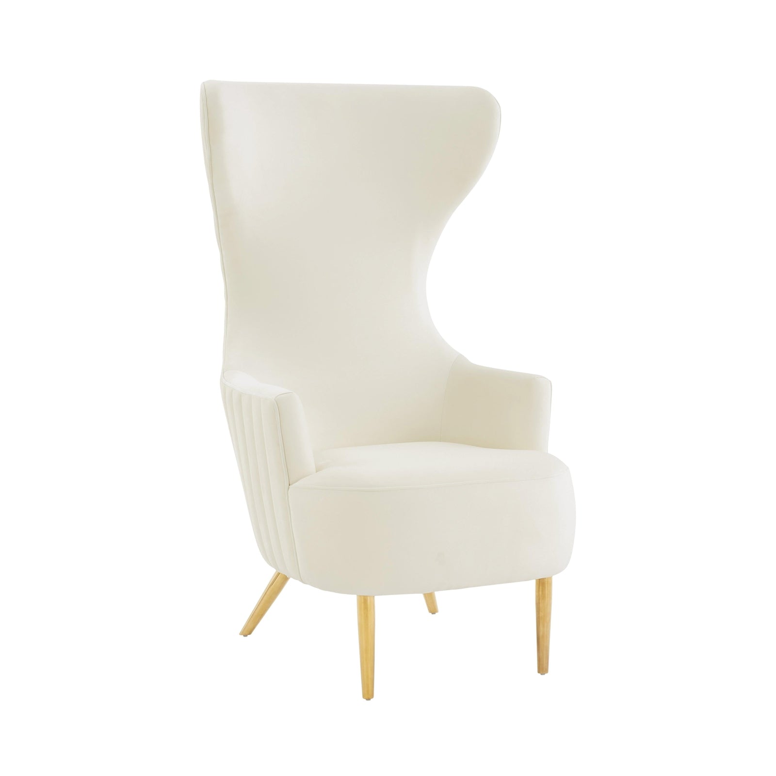 TOV Furniture Julia Channel Tufted Wingback Chair