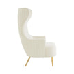 TOV Furniture Julia Channel Tufted Wingback Chair