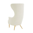 TOV Furniture Julia Channel Tufted Wingback Chair