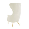 TOV Furniture Julia Channel Tufted Wingback Chair