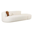 TOV Furniture Fickle Cream Boucle 2-Piece Chaise Modular Sofa