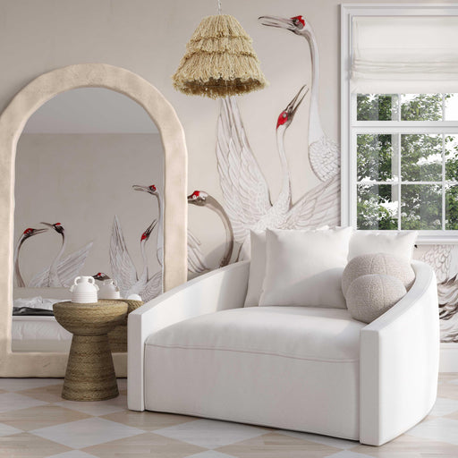 TOV Furniture Hanim Cream Linen Daybed