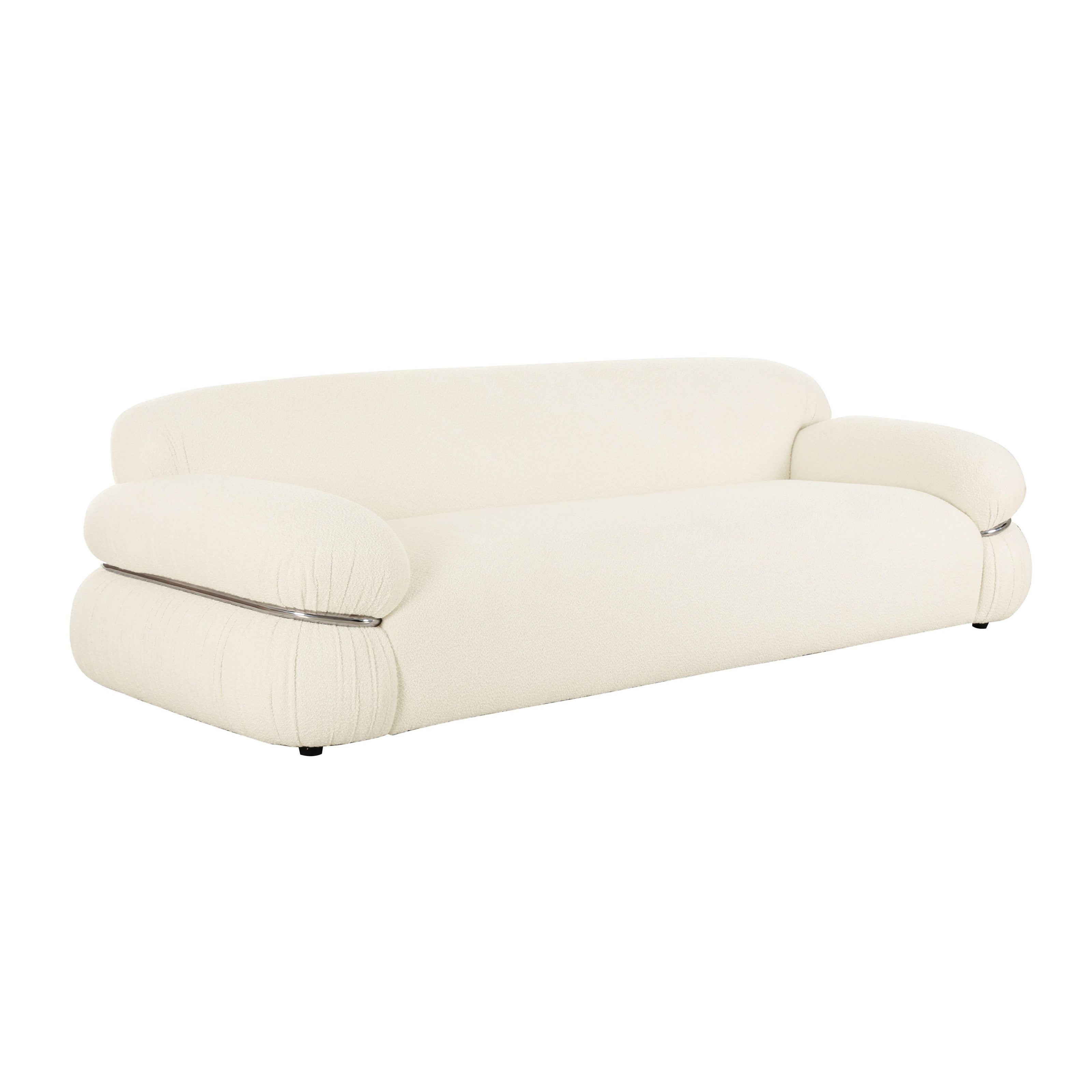 TOV Furniture Leyla Cream Boucle Sofa