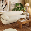 TOV Furniture Leyla Cream Boucle Sofa