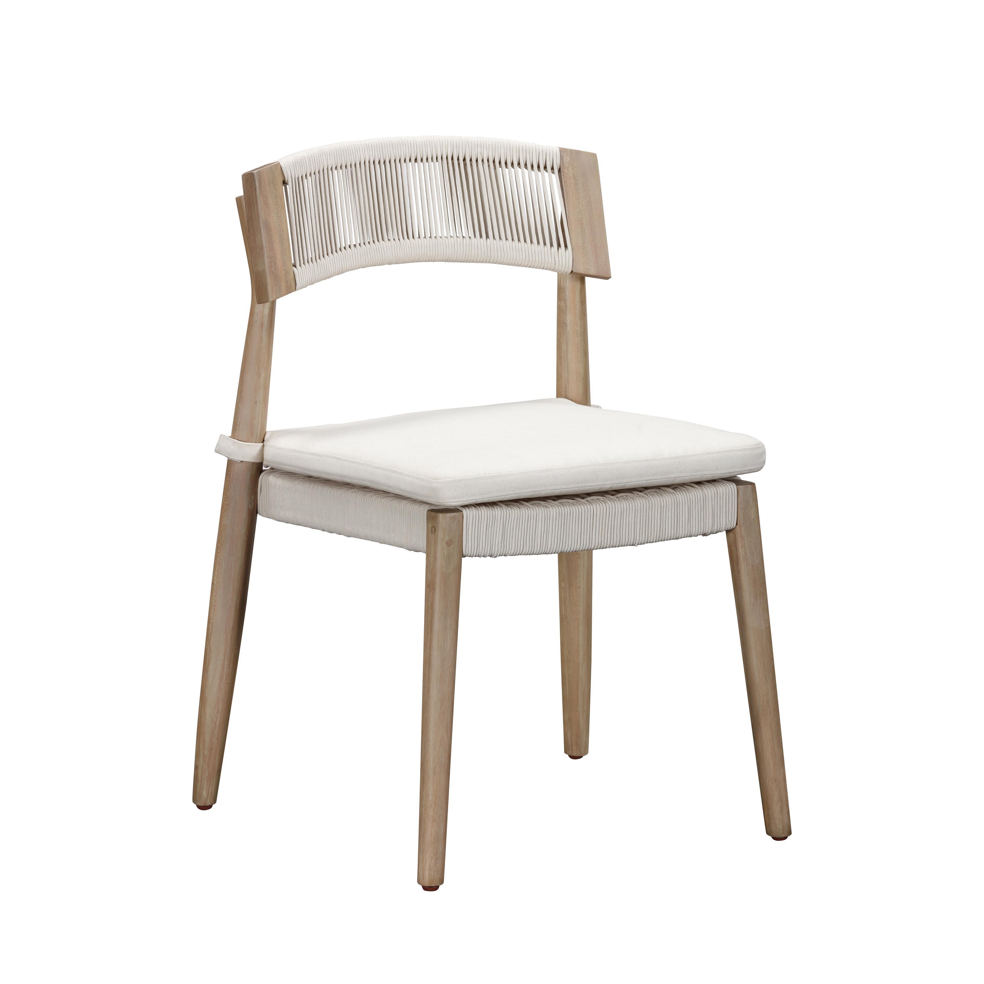 TOV Furniture Gata Cream Outdoor Dining Chair - Set of 2