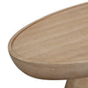 TOV Furniture Eclipse Textured Faux Travertine Indoor / Outdoor Coffee Table