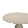 TOV Furniture Fern Beige Textured Faux Plaster Concrete Indoor / Outdoor Round Dining Table