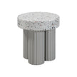 TOV Furniture Clover Faux Terrazzo Indoor / Outdoor Round Side Table