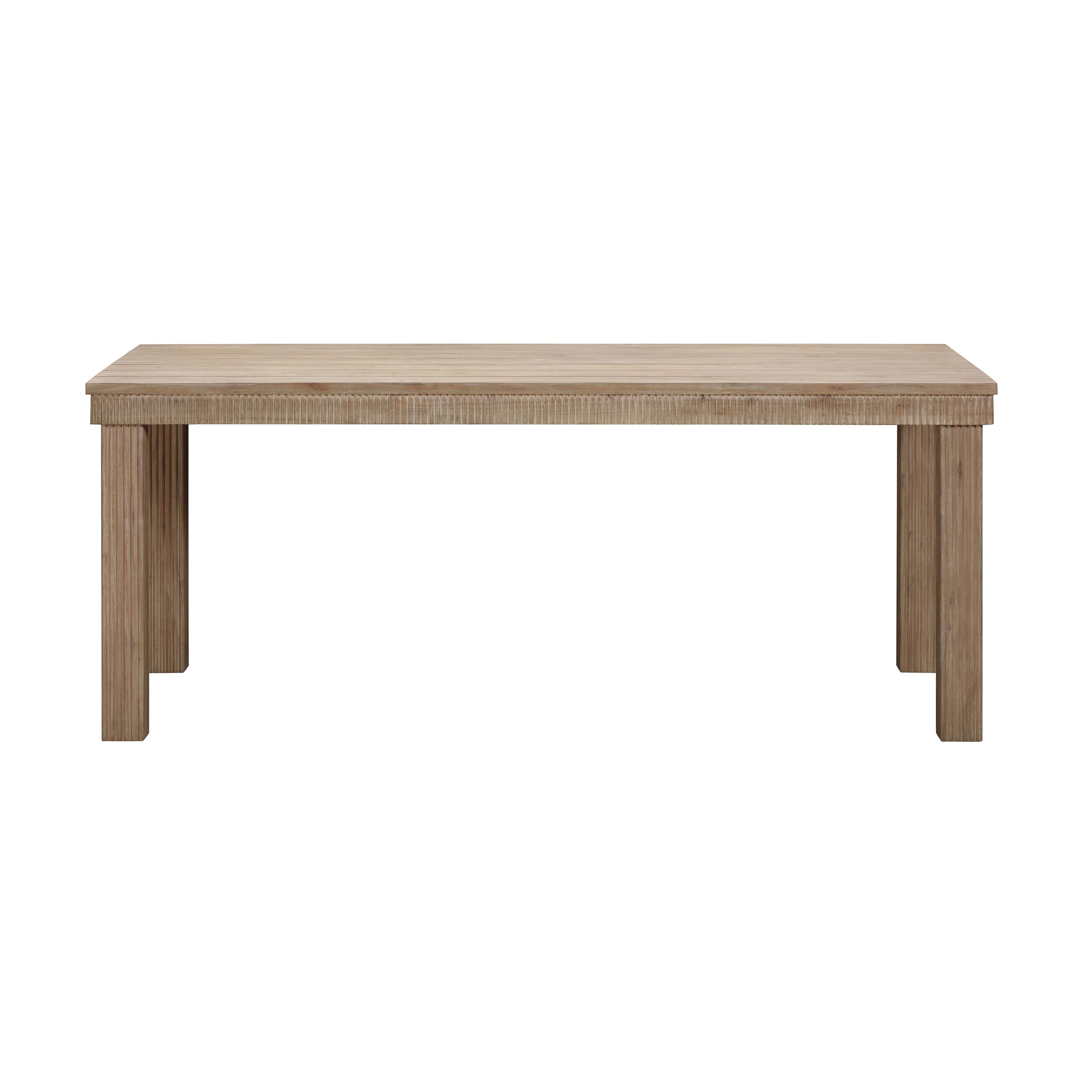 TOV Furniture Cassie Natural Rectangular Outdoor Dining Table