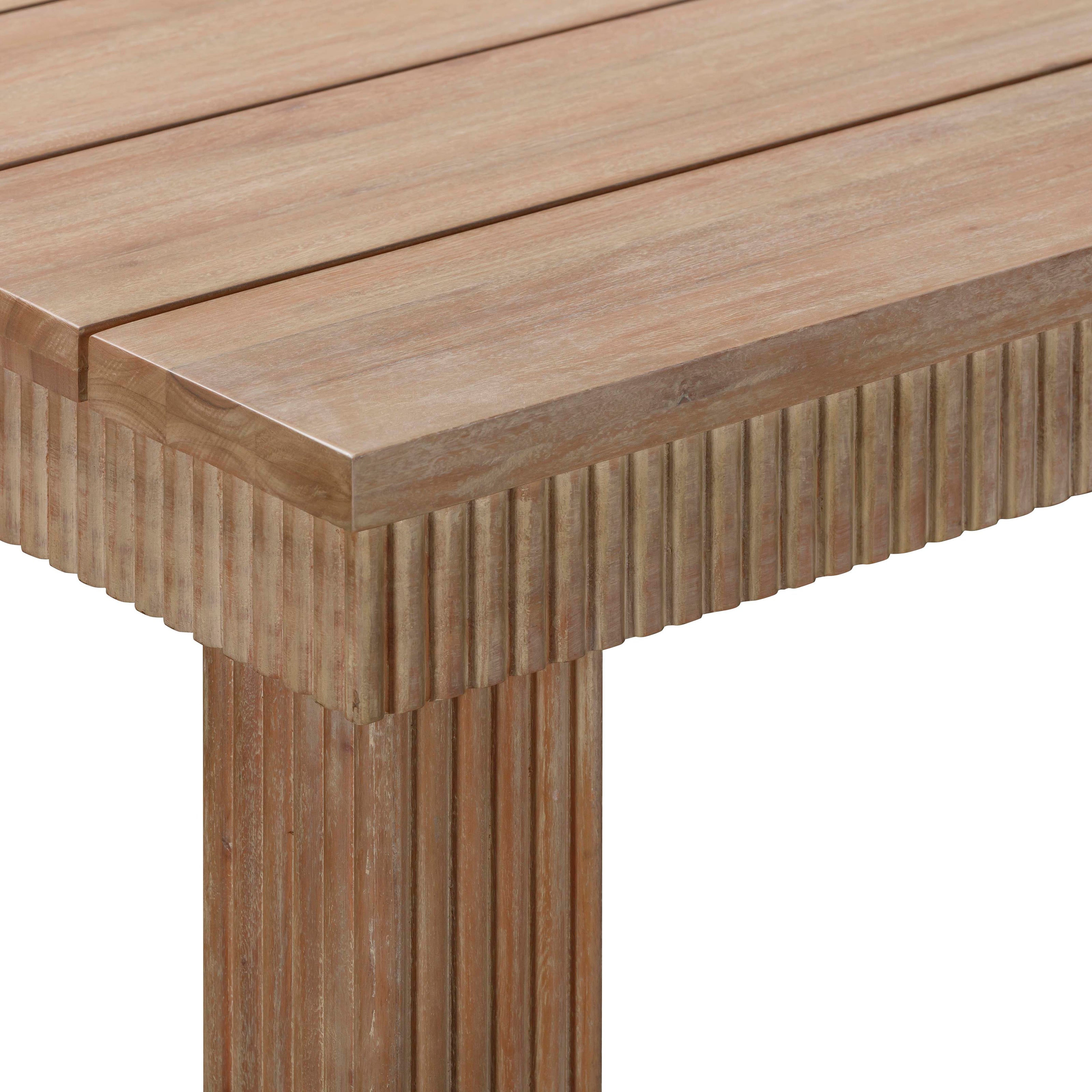 TOV Furniture Cassie Natural Rectangular Outdoor Dining Table
