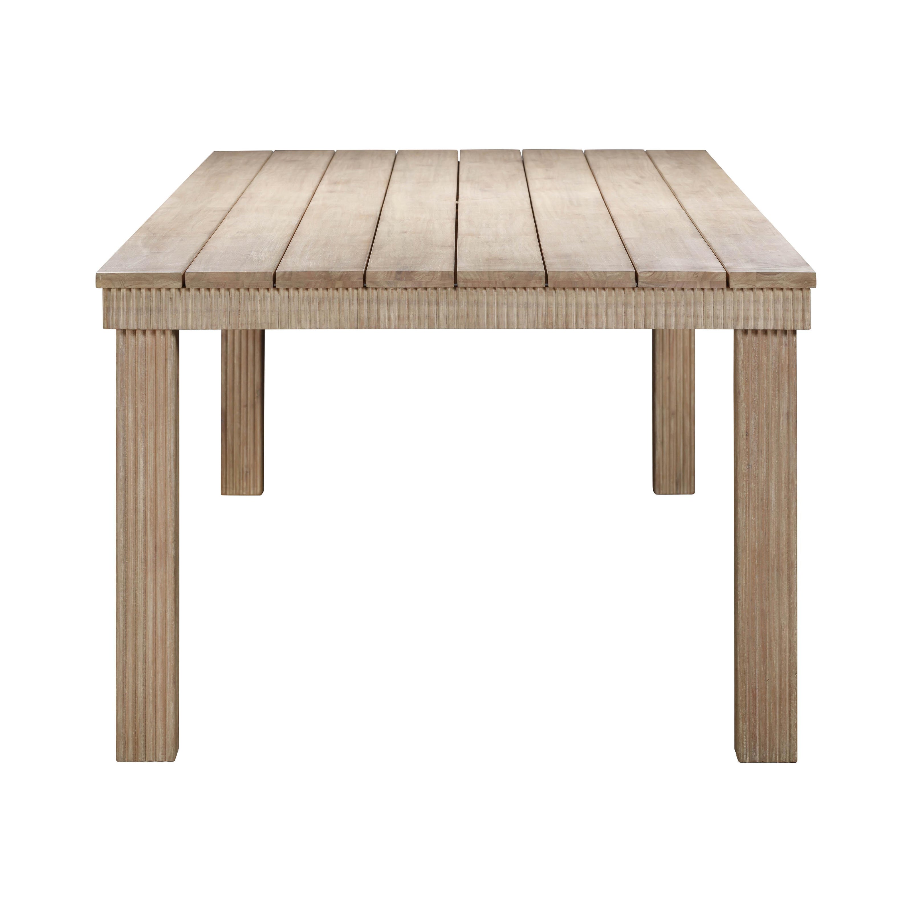 TOV Furniture Cassie Natural Rectangular Outdoor Dining Table