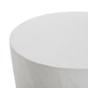 TOV Furniture Margot Light Grey Faux Plaster Indoor / Outdoor Concrete Stool