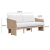 TOV Furniture Alexa Cream Outdoor Sofa