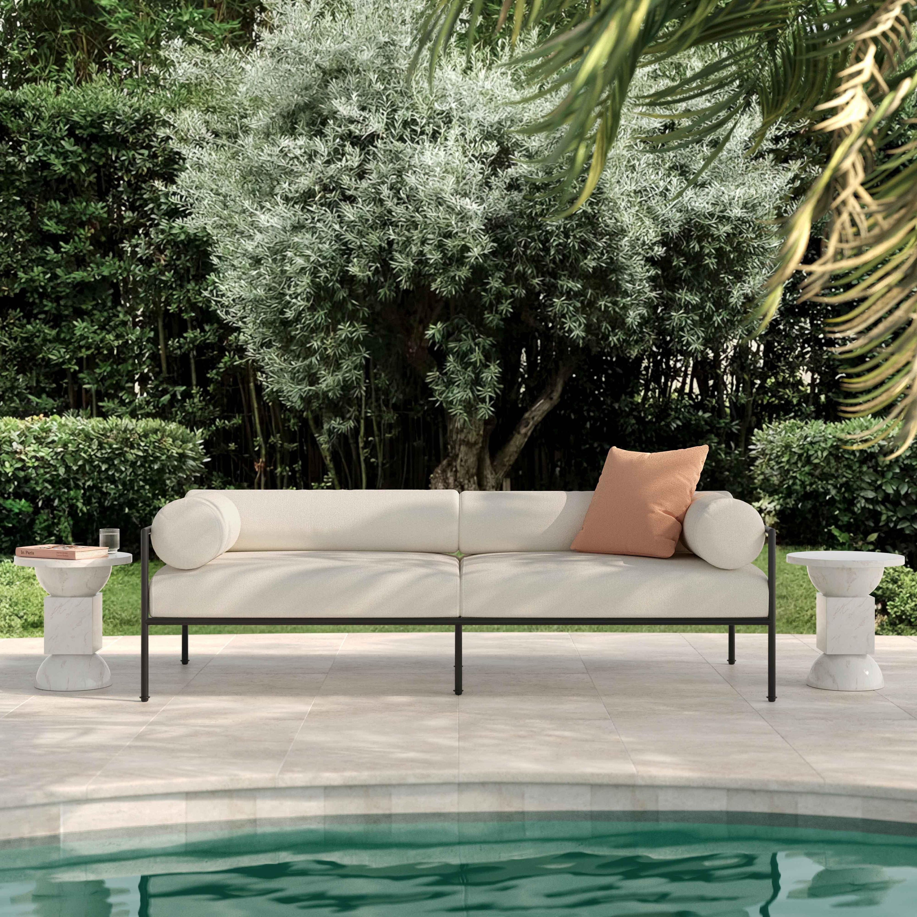 TOV Furniture Vera Cream Outdoor Sofa