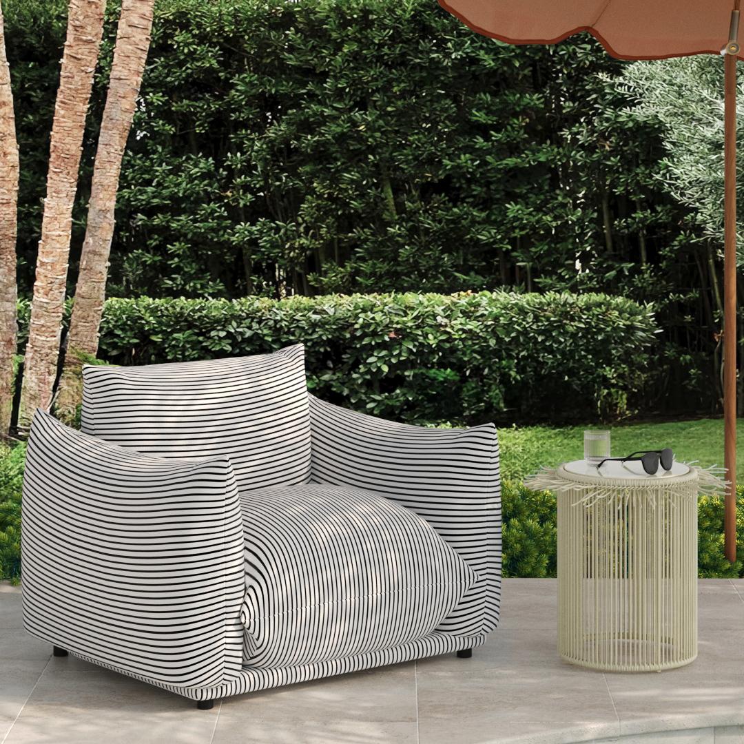 TOV Furniture Rafa Outdoor Side Table