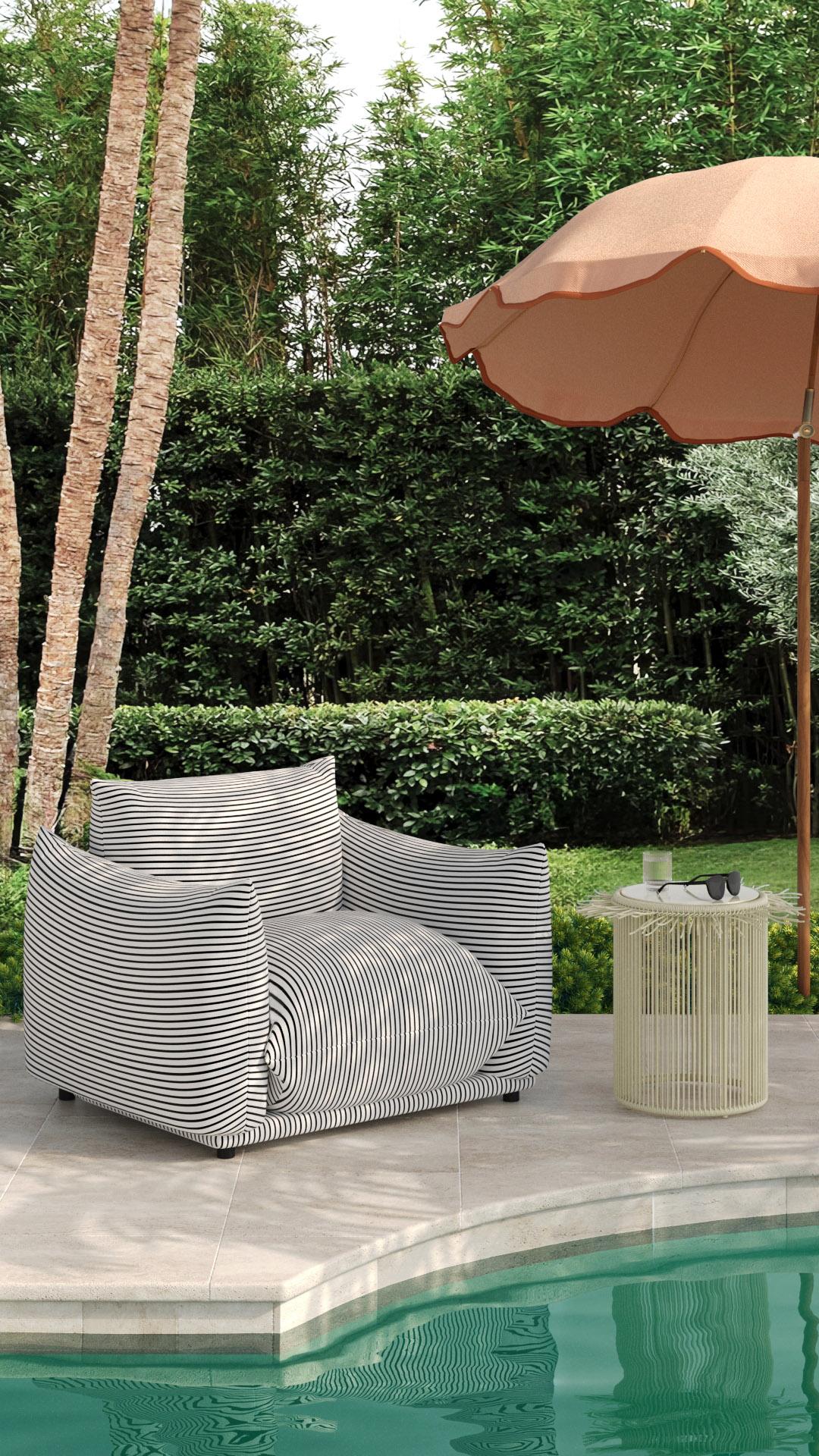 TOV Furniture Rafa Outdoor Side Table