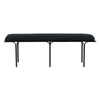 TOV Furniture Bryn Black Linen Bench