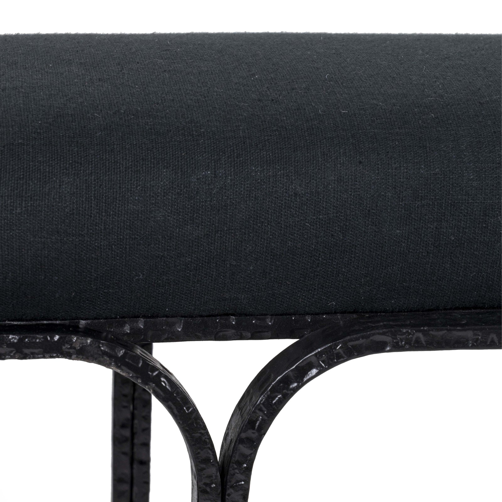 TOV Furniture Bryn Black Linen Bench