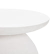 TOV Furniture Aloe Outdoor White Concrete Side Table