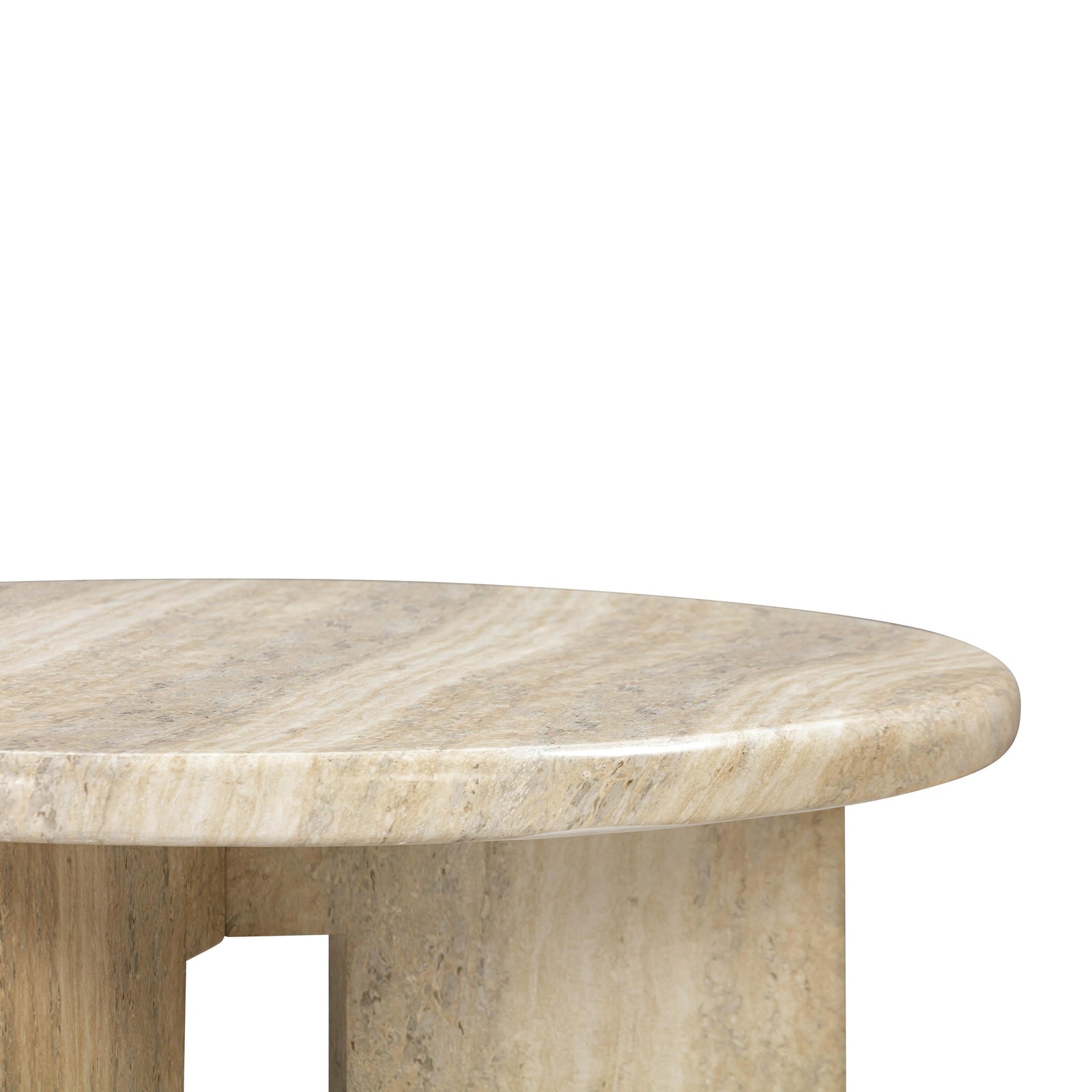 TOV Furniture Patrizia Outdoor Concrete Round Coffee Table