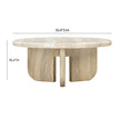 TOV Furniture Patrizia Outdoor Concrete Round Coffee Table