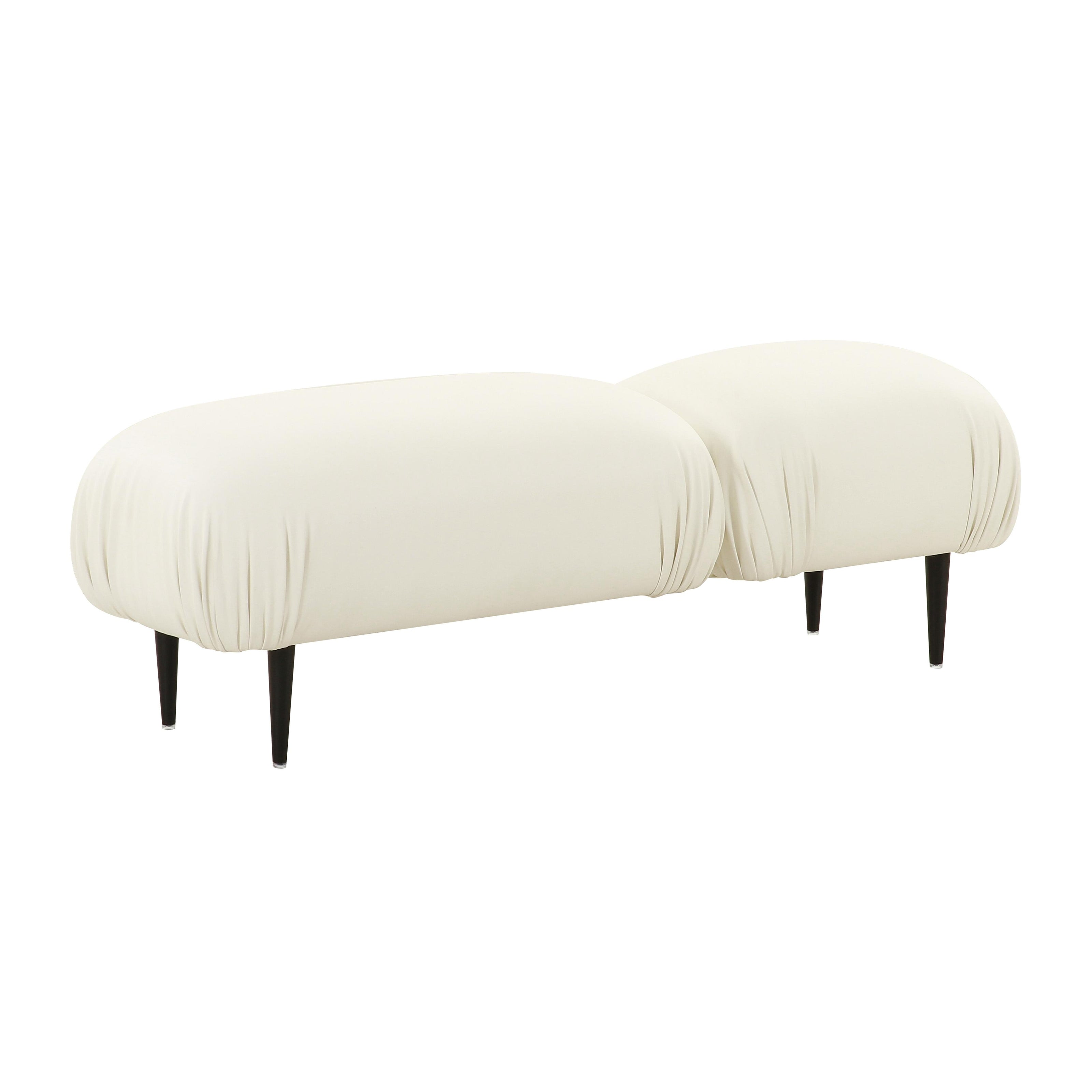 TOV Furniture Adalynn Vegan Leather Bench