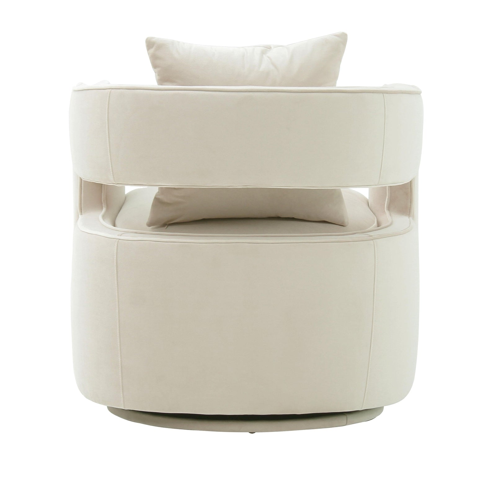 TOV Furniture Kennedy Cream Swivel Chair