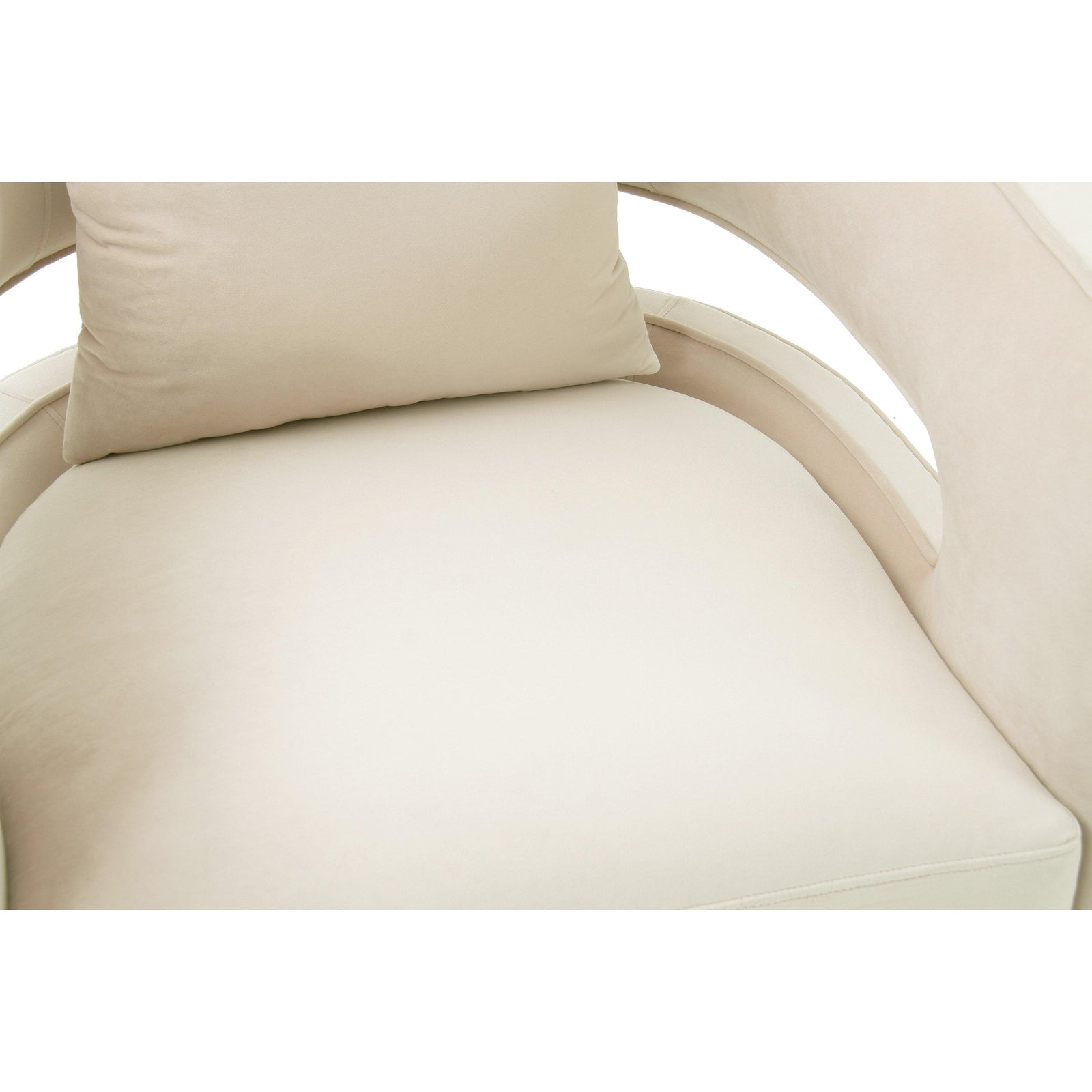 TOV Furniture Kennedy Cream Swivel Chair