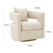 TOV Furniture Kennedy Cream Swivel Chair