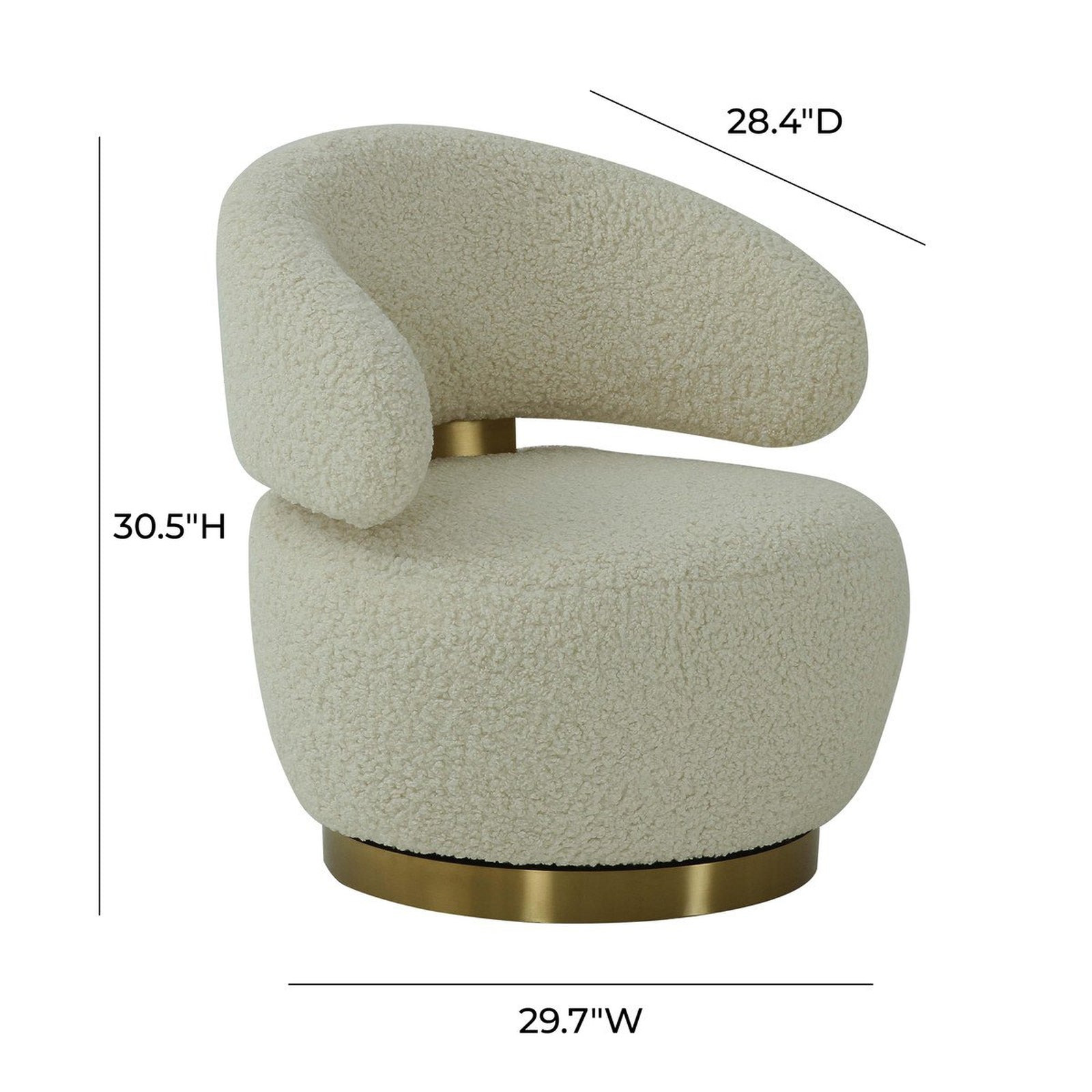 TOV Furniture Austin Champagne Chair