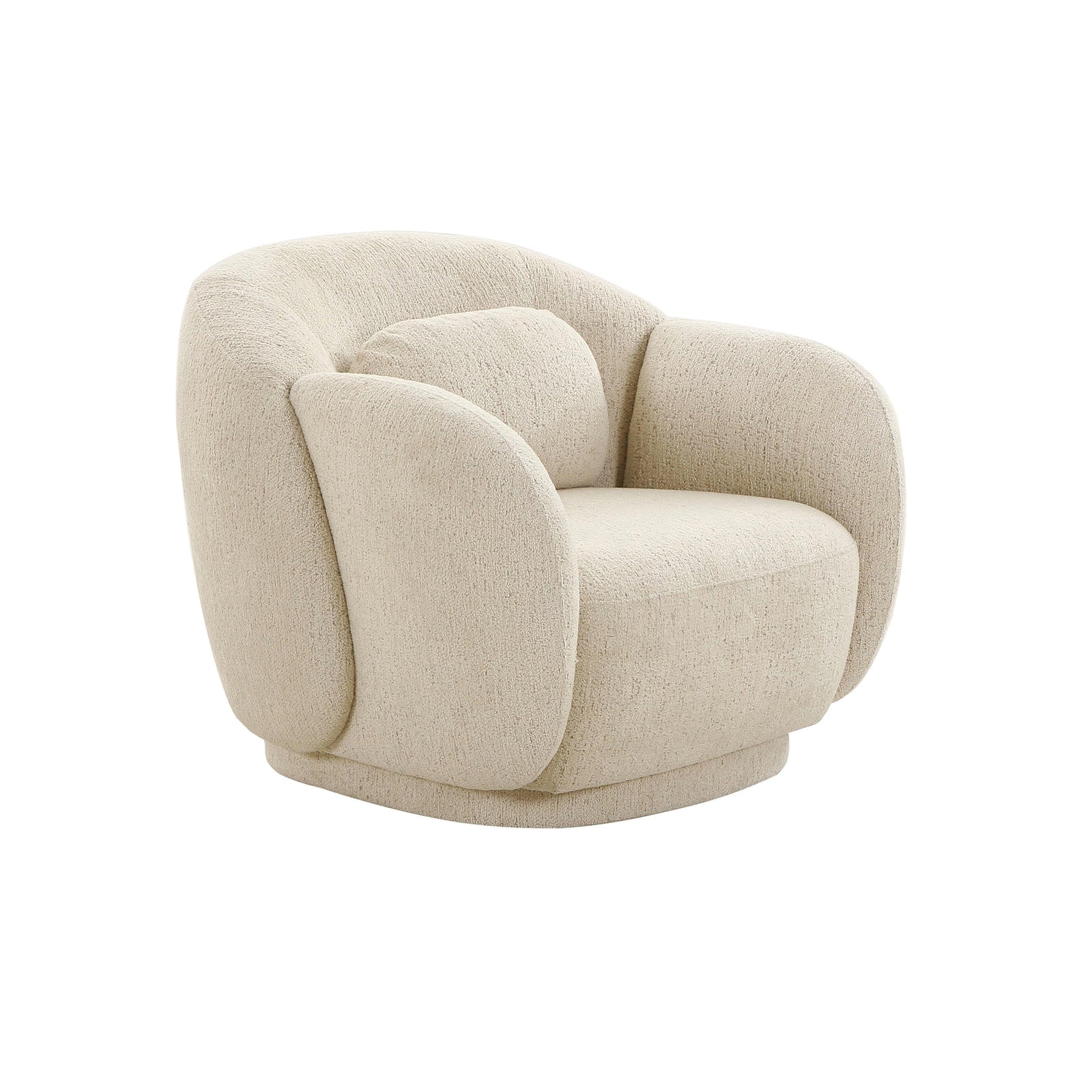 TOV Furniture Misty Cream Boucle Accent Chair