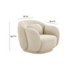 TOV Furniture Misty Cream Boucle Accent Chair