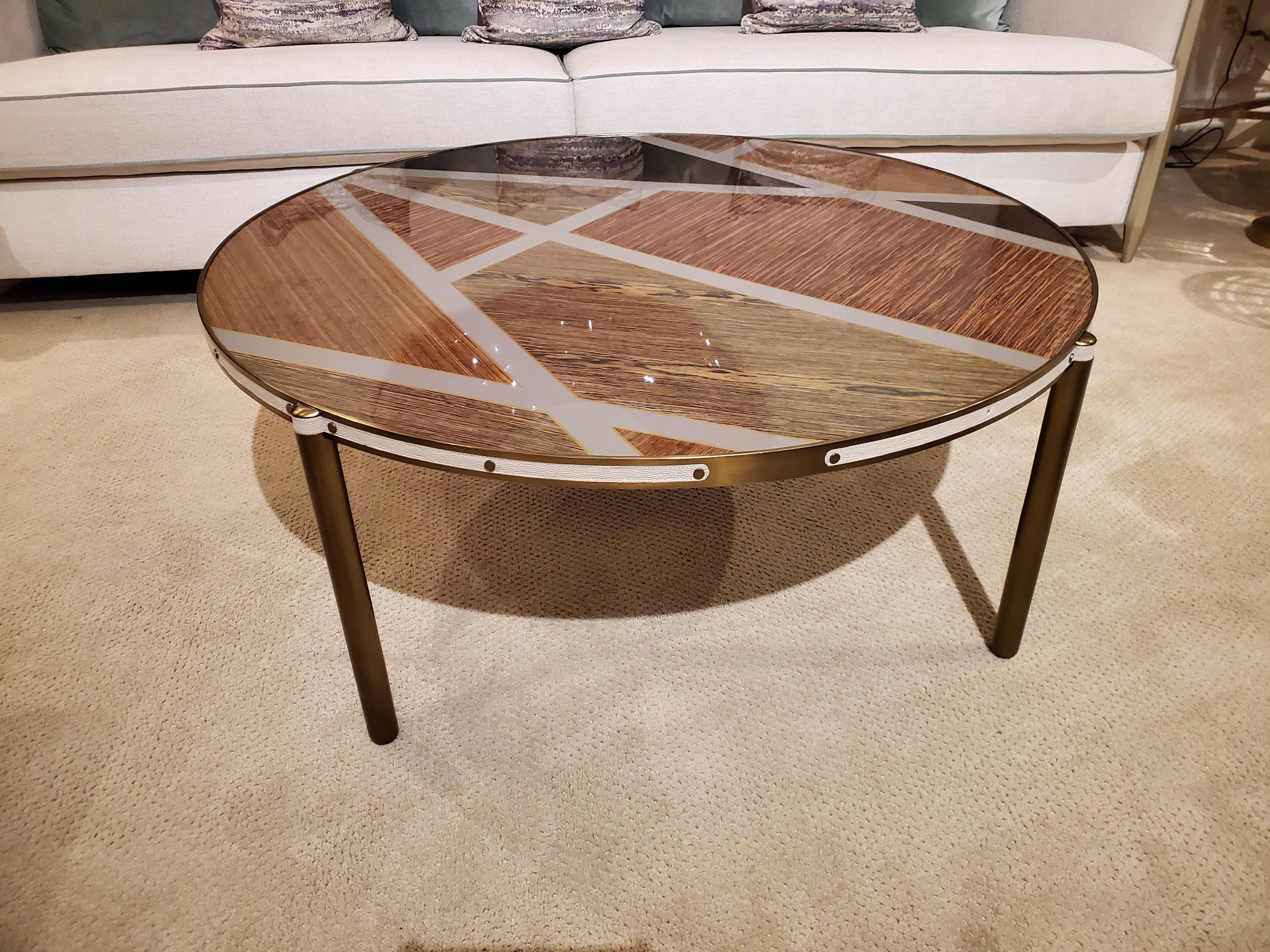 Theodore Alexander TA Iconic Round Cocktail Table Floor Sample