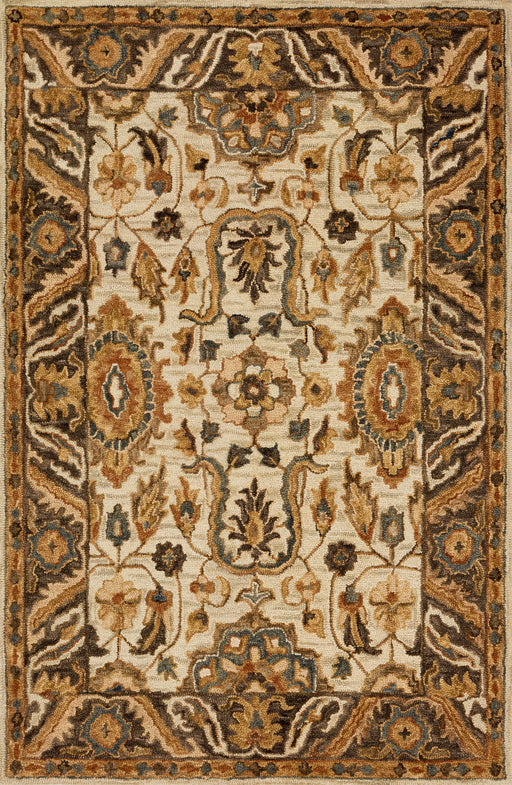 Loloi Victoria VK-02 Ivory / Dark Taupe Rug