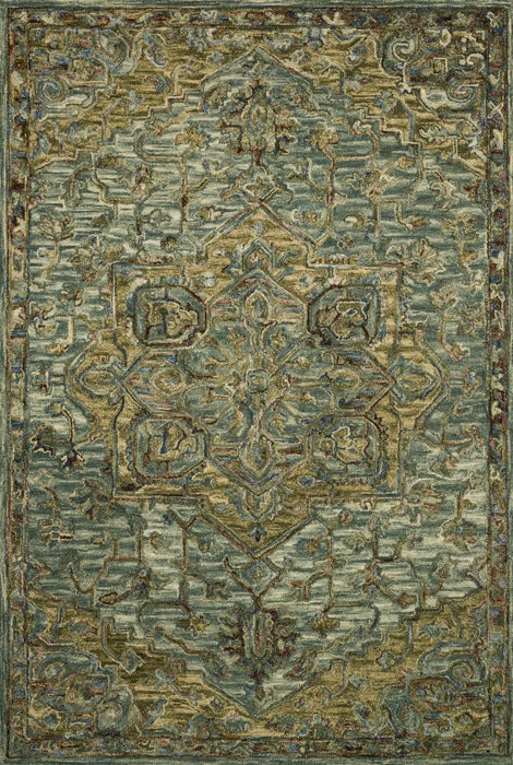 Loloi Victoria VK-20 Dark Green / Tobacco Rug