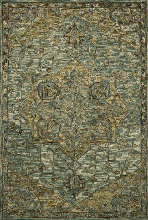 Loloi Victoria VK-20 Dark Green / Tobacco Rug