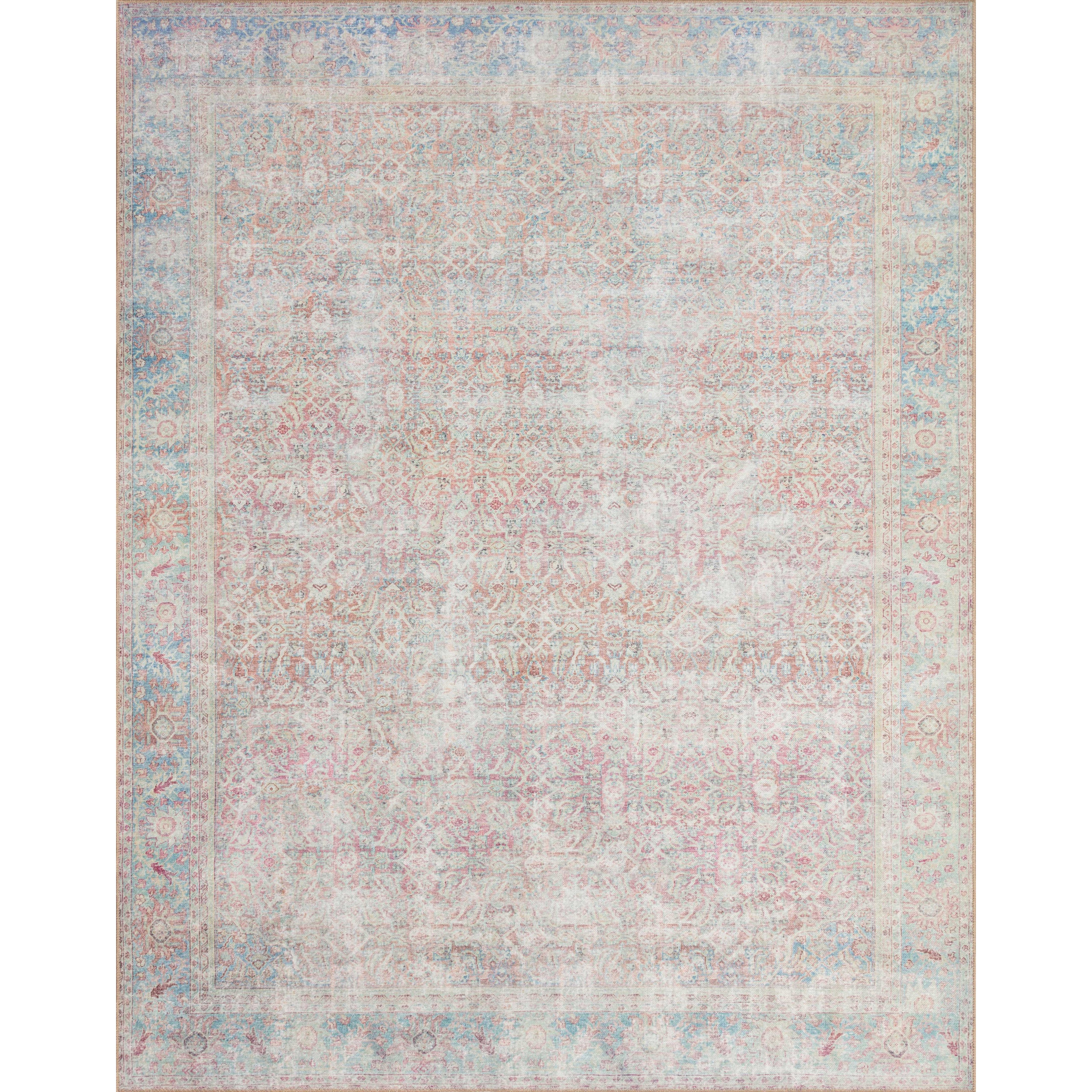 Loloi II Wynter WYN-04 Red / Teal Rug