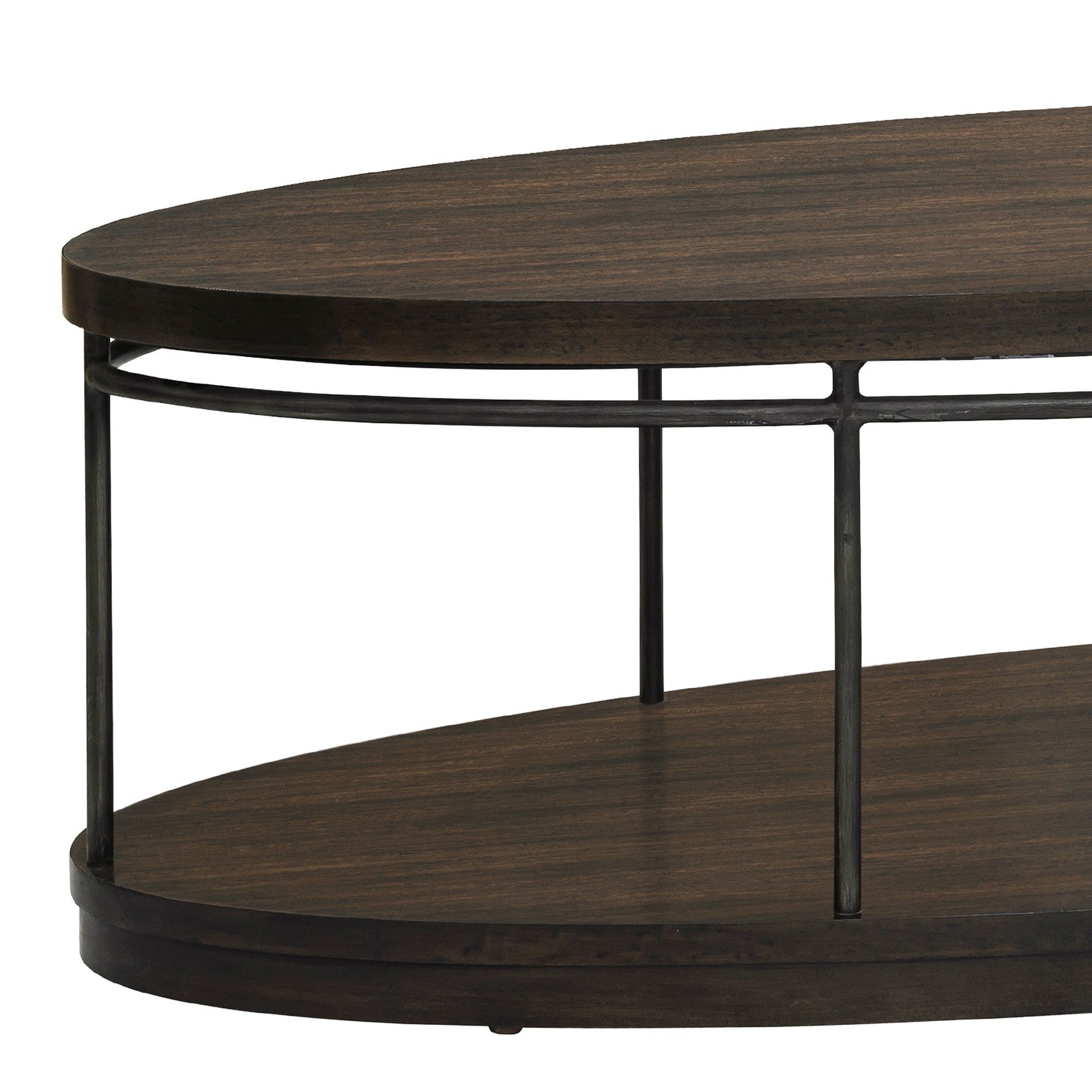 Pulaski Furniture Dark Wood Industrial Cocktail Table