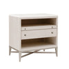 Pulaski Furniture Ashby Place Accent Nightstand with Center Drawers and USB-C Port