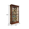 Pulaski Furniture PFC Curios Lighted Sliding Door 5 Shelf Curio Cabinet