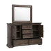 Pulaski Furniture Woodbury 5-Drawer, 2 Cabinet Dresser & Mirror Set