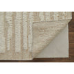 Feizy Ashby 8910F Transitional Stripes Rug in White/Tan